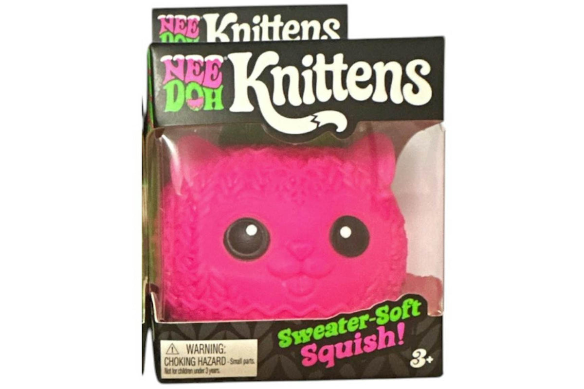 NeeDoh Knittens Squishy Fidget Toy Pink